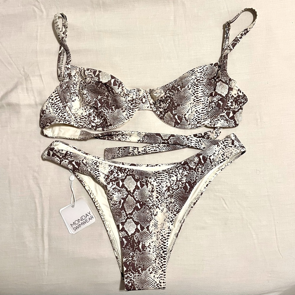 Monday Swimwear - Snake print bikini